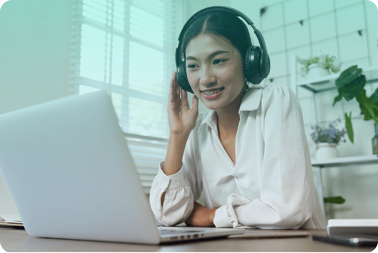 Virtual professional working remotely